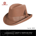 Cool Hombre Brown Lana Vestido Invierno Fedora Sombreros para los hombres